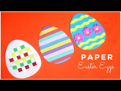 3 EASY Paper Easter Egg Decoration Ideas | Easter Crafts to Make at Home