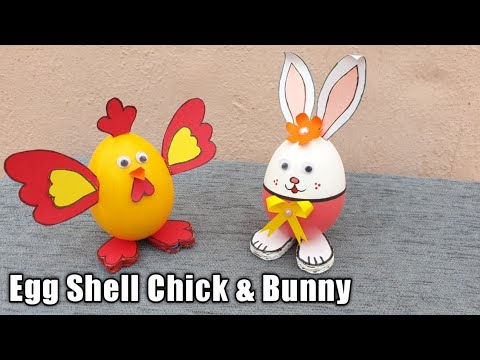 DIY Easter Bunny | Easter Crafts | 5 minutes Crafts | Decoration Ideas | Egg Shell Art | Showpiece