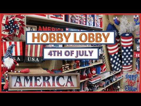 HOBBY LOBBY 4TH OF JULY DECOR | SHOP WITH ME
